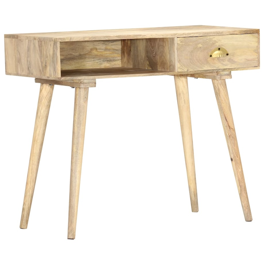 vidaXL Stolik konsolowy, 90x45x75 cm, lite drewno mango
