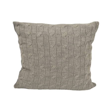 Poszewka dzianinowa na poduszkę 45x45 cm – VERONA TAUPE