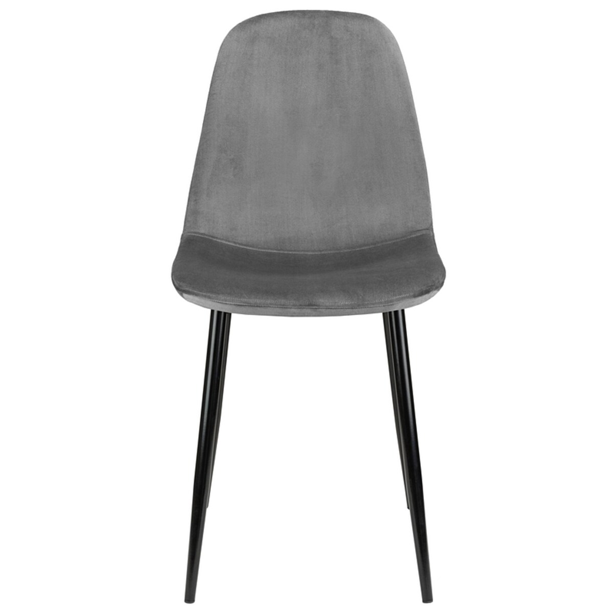 Krzesło tapicerowane welurowe do salonu jadalni szare nowoczesne