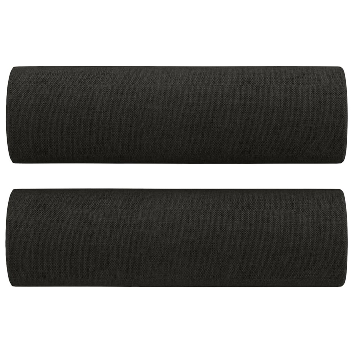 vidaXL 3-osobowa sofa z poduszkami, czarna, 180 cm, tkanina