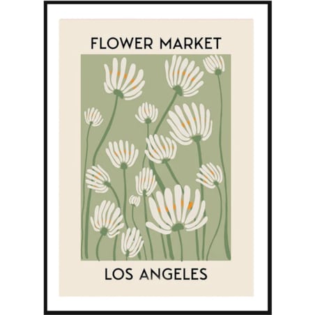 Poster Story, Plakat, Obraz - Flower Market Los Angeles, wymiary 30 x 42 cm