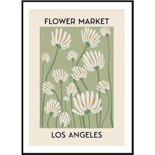 Poster Story, Plakat, Obraz - Flower Market Los Angeles, wymiary 30 x 42 cm