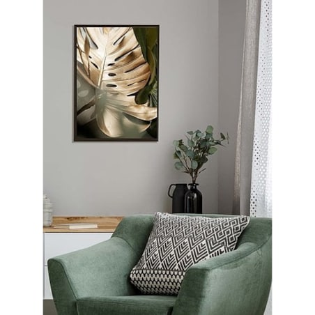 Poster Story, Plakat, Obraz - Złota Monstera No5, wymiary 70 x 100 cm