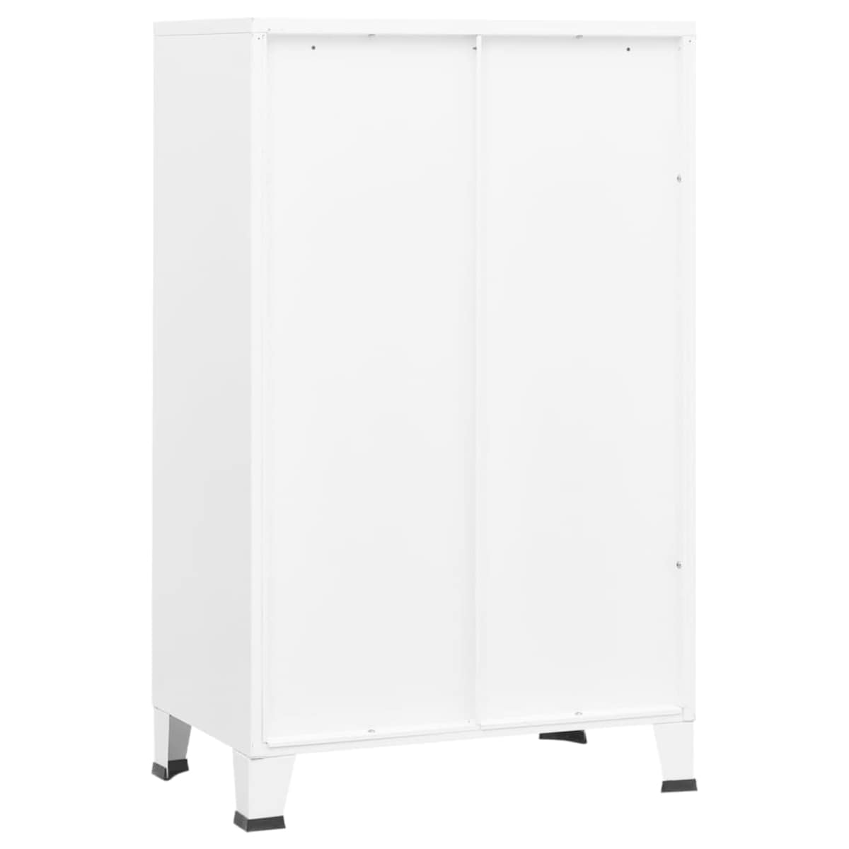 vidaXL Szafka w stylu industrialnym, biała, 70x40x115 cm, metalowa