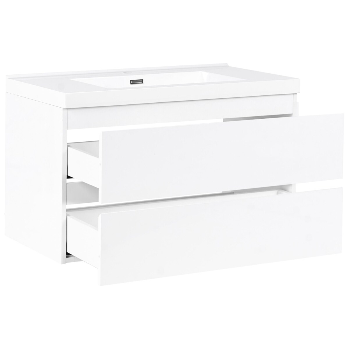 Szafka łazienkowa wisząca z umywalką TOTA 90 cm Biały