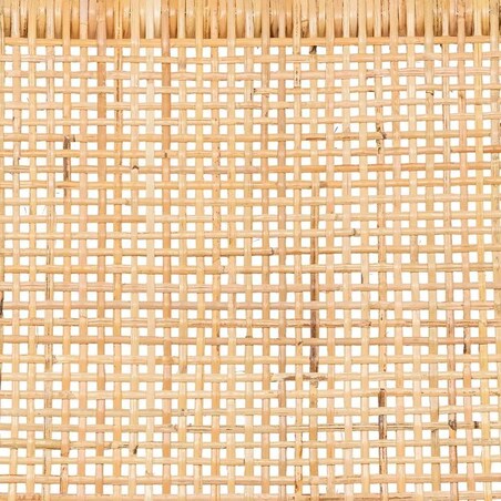 Fotel boho tekowy z plecionką Ilan