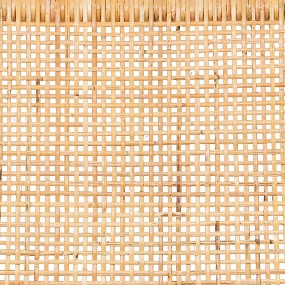 Fotel boho tekowy z plecionką Ilan