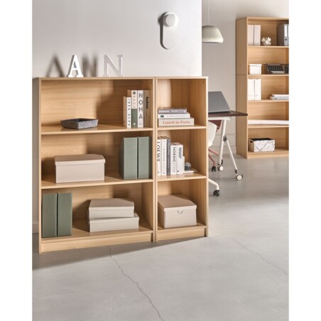 Regał na książki 5 półek ZEHNA 195 cm Jasnobrązowy