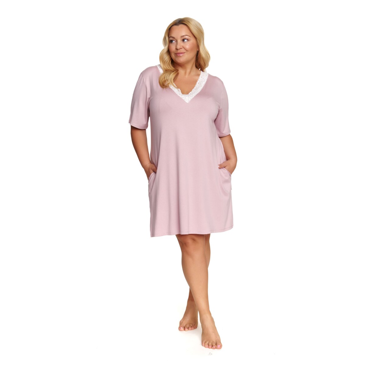 Koszulka piżamowa kolor różowy TB.7153.PAPAYA - XXXL