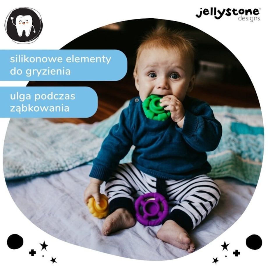 Gryzak mała wieża, tęczowy, Jellystone