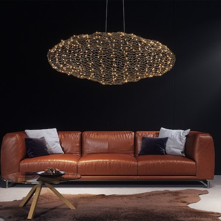 Lampa wisząca Hayden 4201260-6501 By Rydens LED 20W 2700K chmurka złota