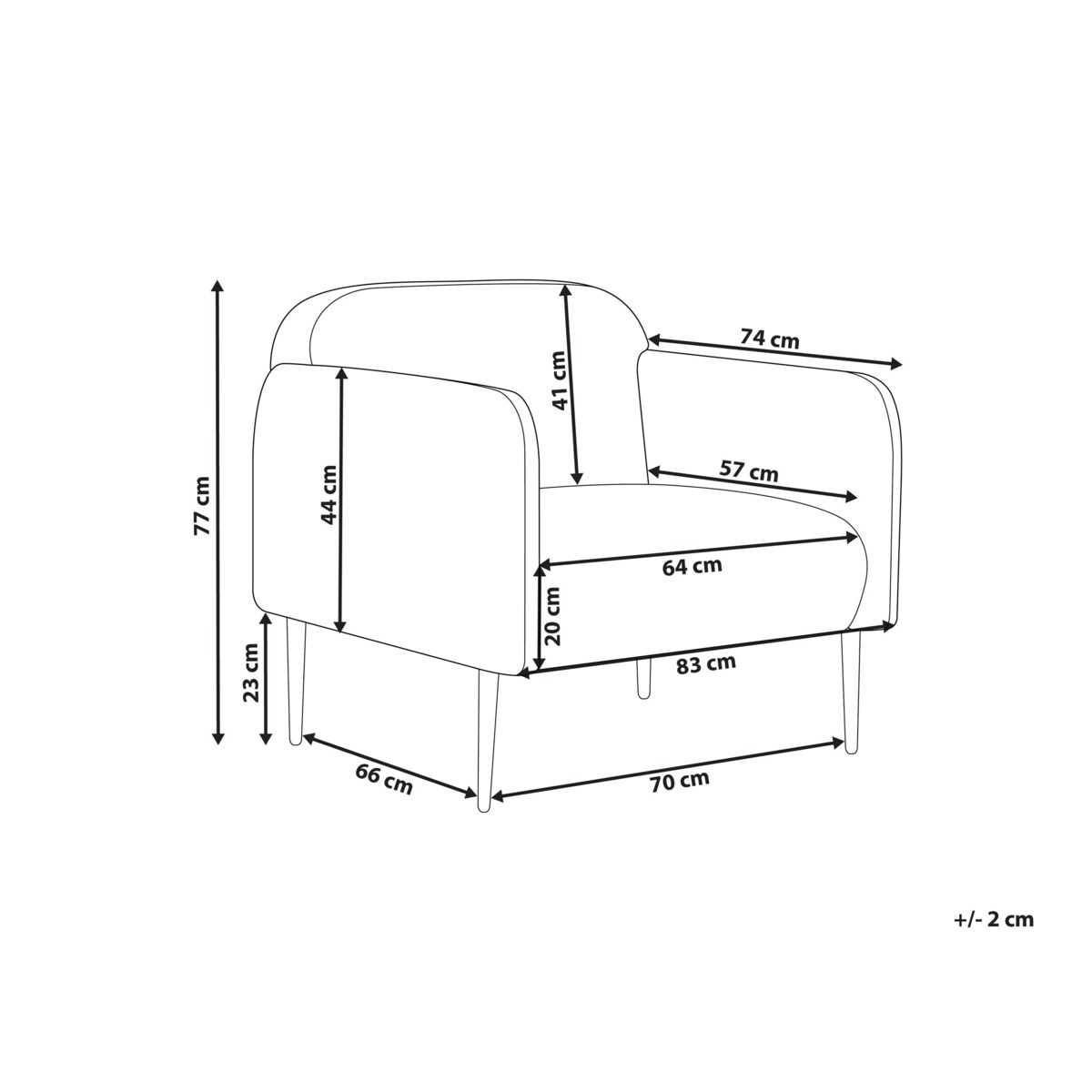 Fotel tapicerowany zielony STOUBY