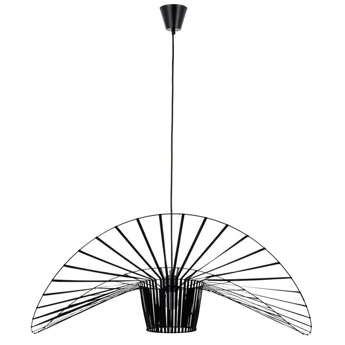 Lampa wisząca Capello DW8098/FI120 King Home druciany kapelusz czarny