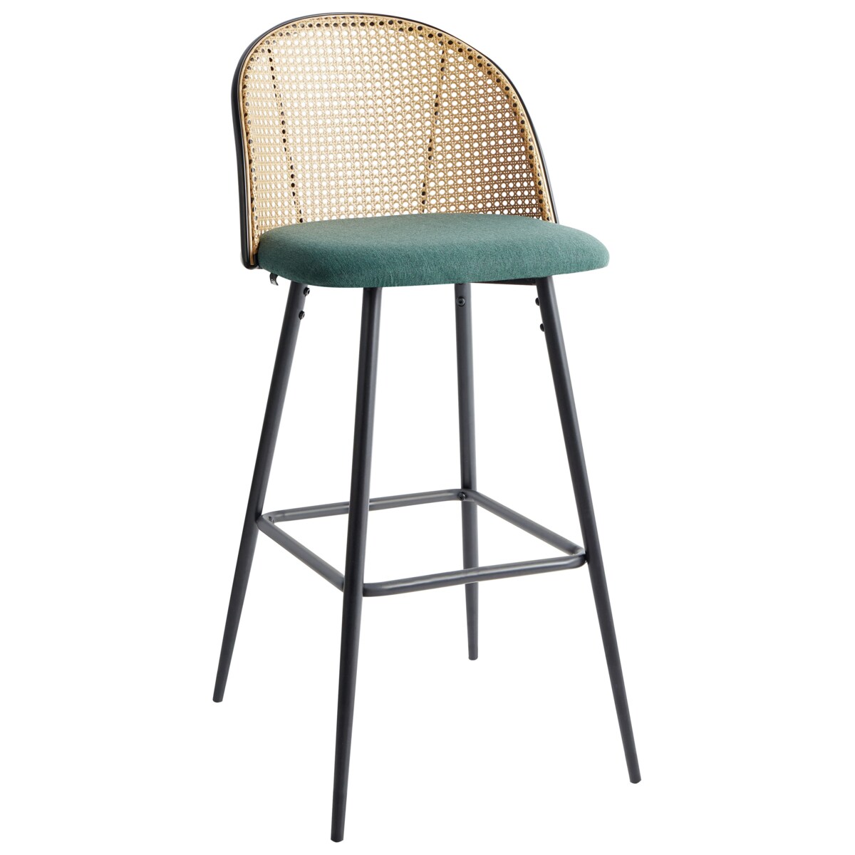Zestaw 2 krzeseł barowych CORNELL Metal Zielony