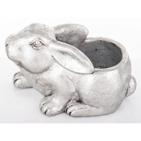 Osłonka cementowa 15x13x22 cm KRÓLIK srebrny