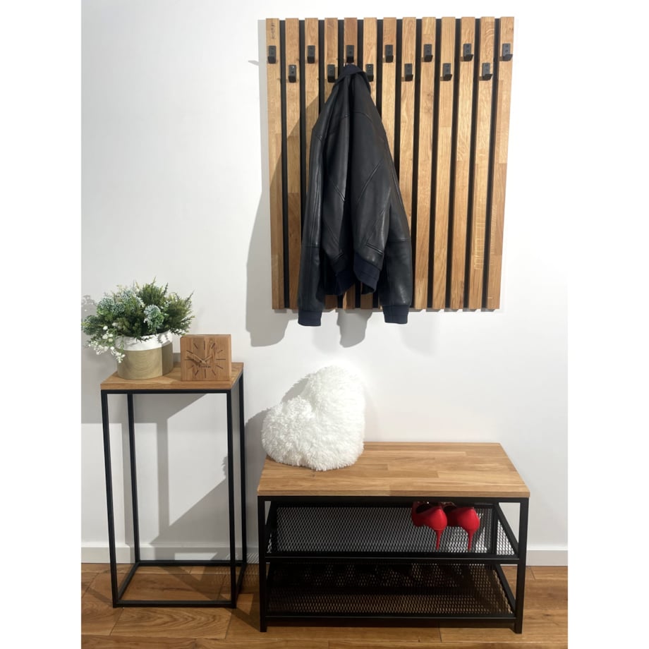 Drewniany wieszak na ubrania Lamele 98cm moduł 40cm