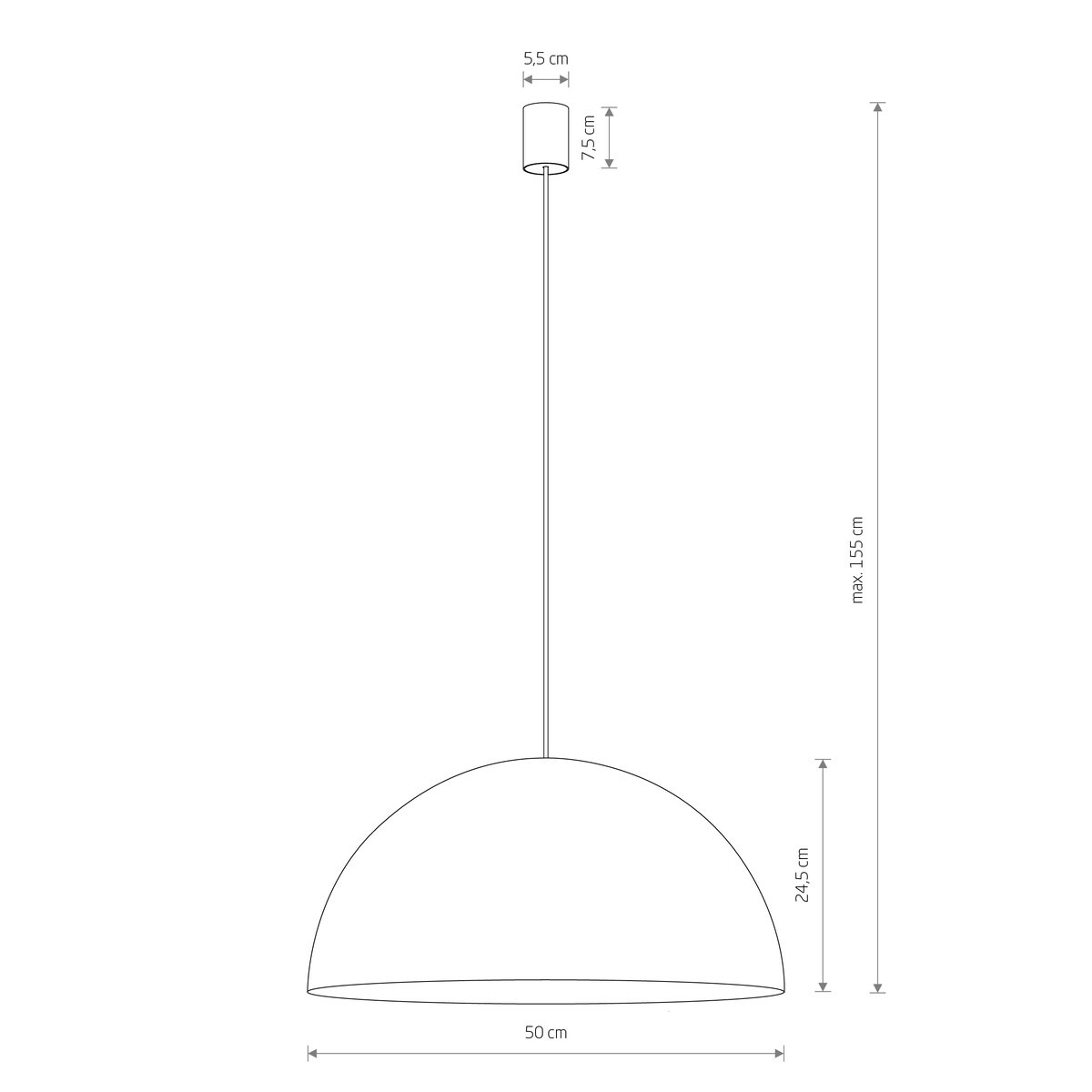Lampa Sufitowe 10296 HEMISPHERE SUPER L Satynowy czekoladowy Nowodvorski