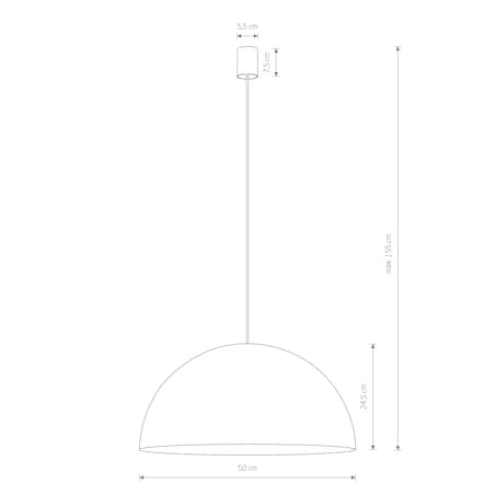 Lampa Sufitowe 10296 HEMISPHERE SUPER L Satynowy czekoladowy Nowodvorski