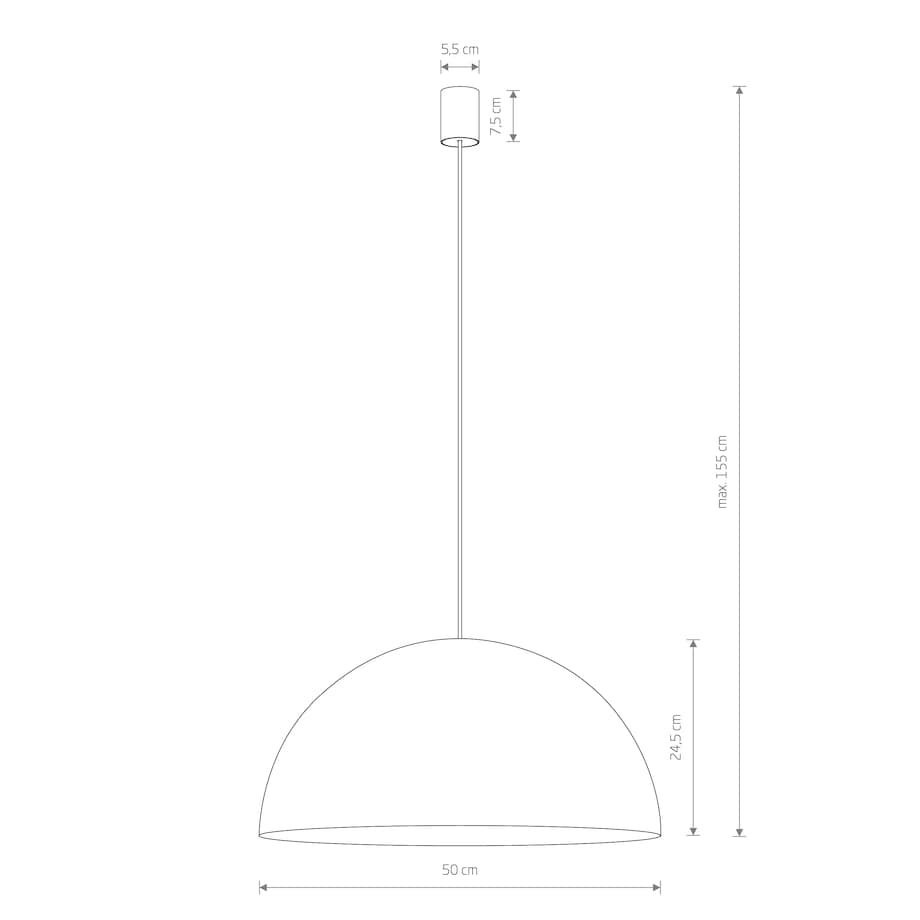 Lampa Sufitowe 10296 HEMISPHERE SUPER L Satynowy czekoladowy Nowodvorski