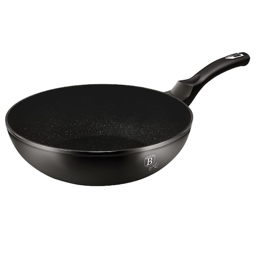 Patelnia Wok 28 cm marmurowa Berlinger Haus BH-1848 Czarna