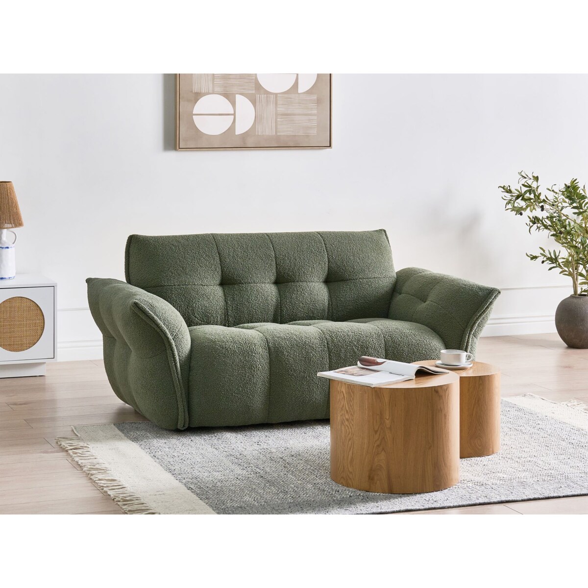 Sofa HALBA Boucle Zielony