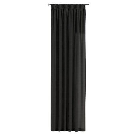 Zasłona na taśmie marszczącej 1 szt. 130x260 czarny