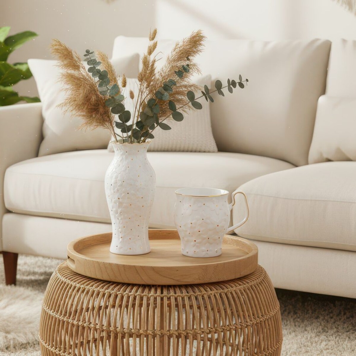 VILLA ITALIA Wazon na kwiaty porcelanowy 22 cm FIORELLA