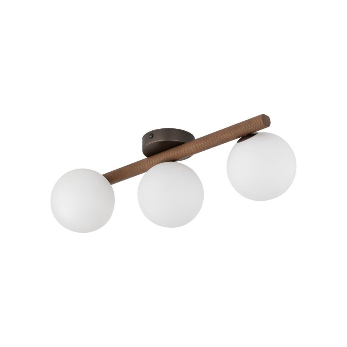 Lampa sufitowa TK Lighting ESTERA WOOD ORZECH 10269 biała, orzech, 3xG9, nowoczesna do salonu i kuchni