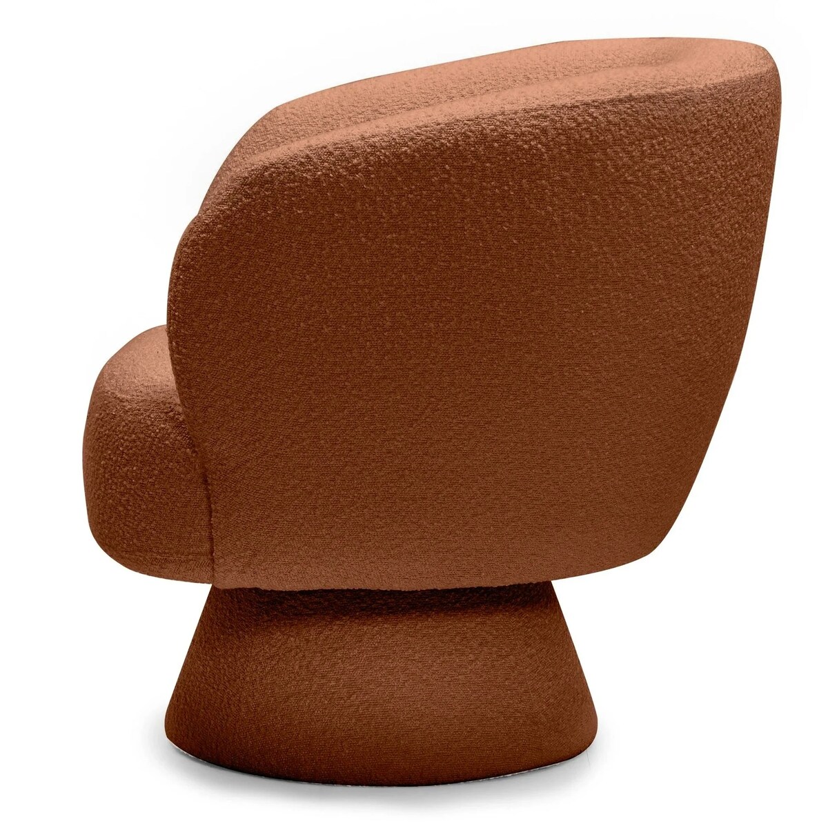 Fotel obrotowy 80x72x70 cm bouclé Nalf - V miedziany