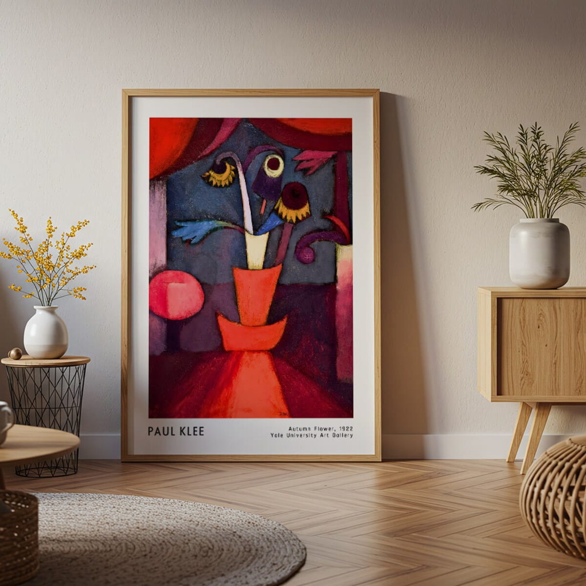 plakat paul klee autumn flower 30x40