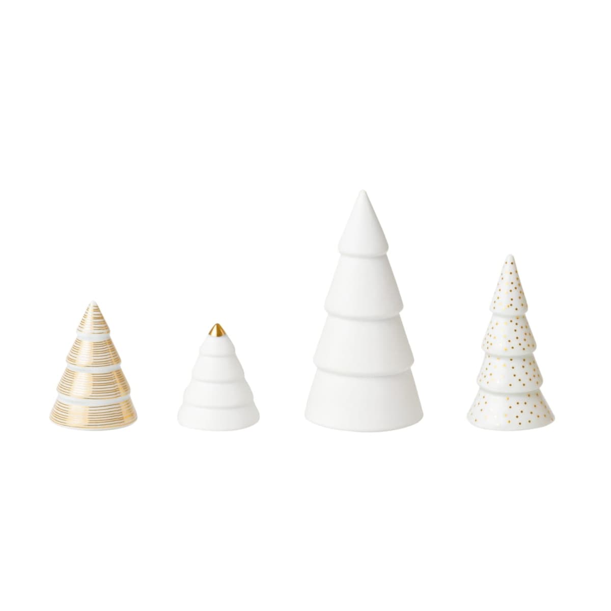Zestaw 4 figurek FIR, gold