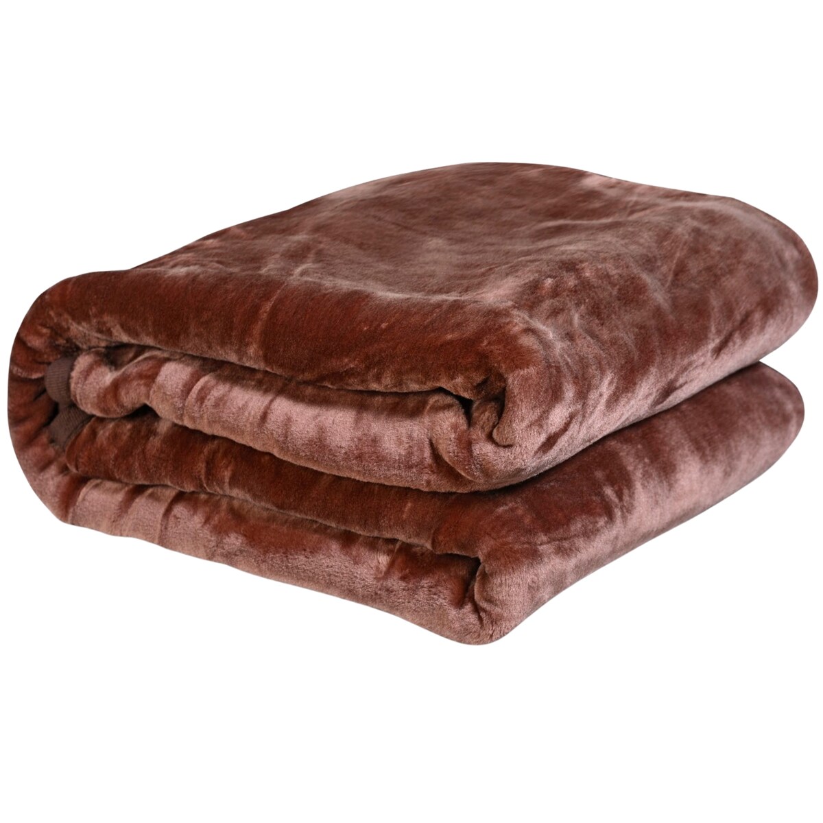 Koc Narzuta 160X200 Cm Na Łóżko Miękki Gruby Ciepły Akrylowy Brązowy