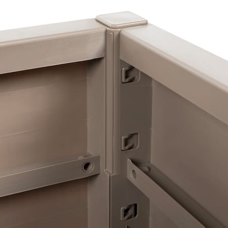 vidaXL Donica ogrodowa, jasnobrązowa, 80x36x35 cm, PP