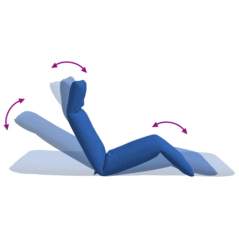 vidaXL Leżak składany Royal Blue 175x54x8,5 cm Oxford Fabric