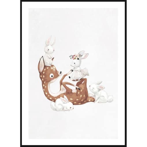 Poster Story, Plakat, Obraz - Sarenka z Zajączkami, wymiary 50 x 70 cm