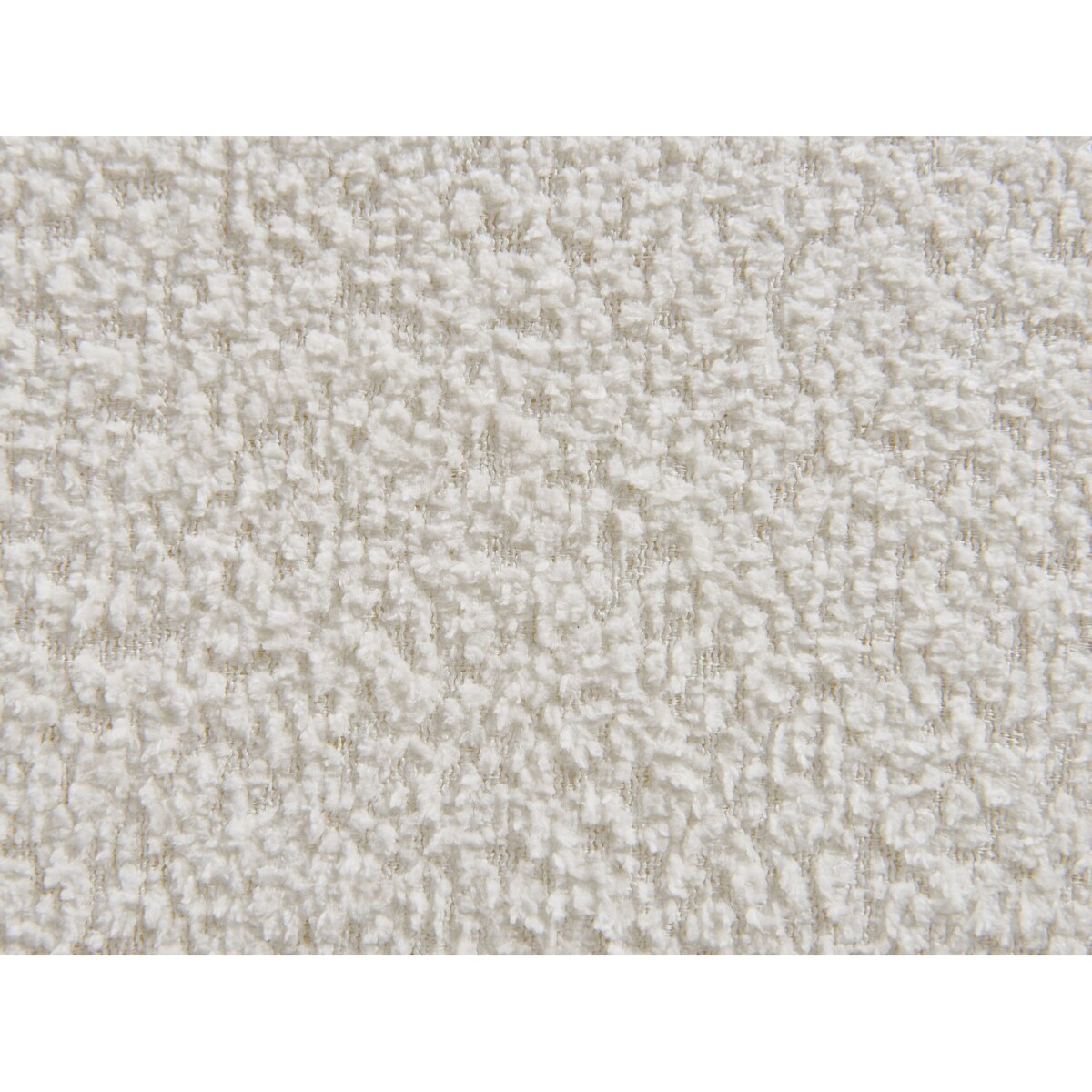 Łóżko boucle 160 x 200 cm złamana biel MIRANDE