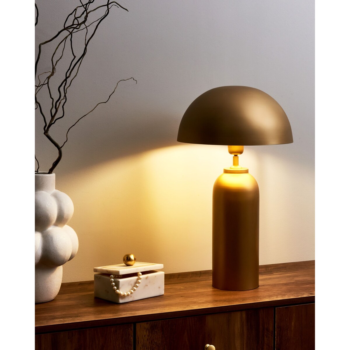 Lampa stołowa JALANGI Metal Mosiężny