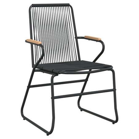 vidaXL 9-częściowy zestaw mebli ogrodowych, czarny, rattan PVC