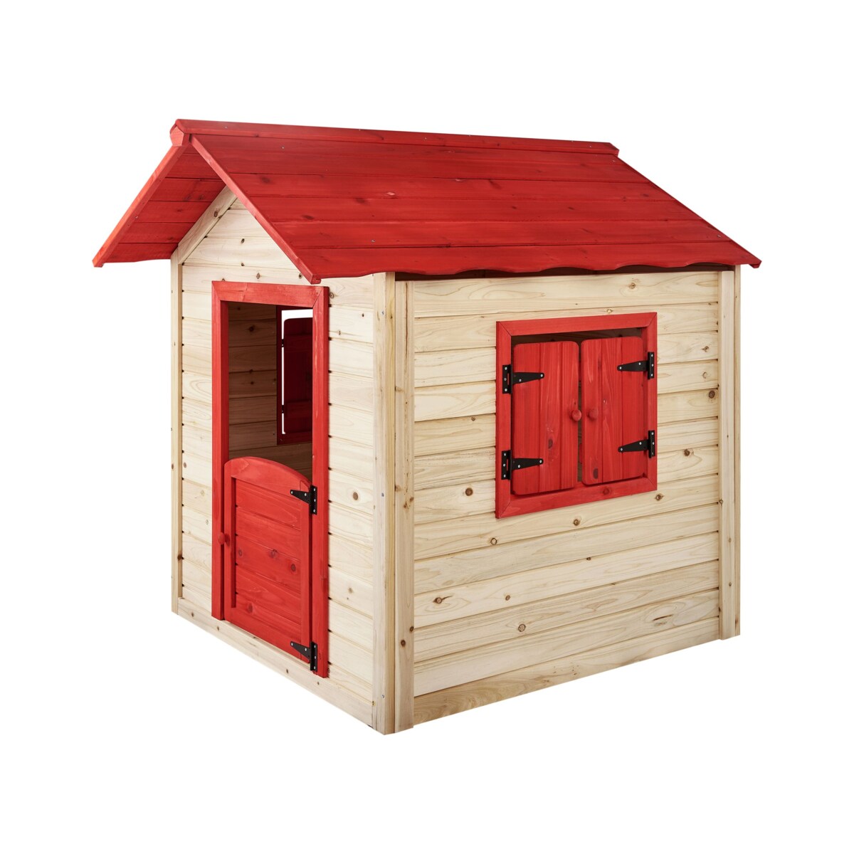 Domek ogrodowy dla dzieci drewniany jasne drewno PELOPIO