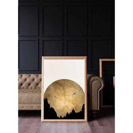 Poster Story, Plakat, Obraz - Złoty Zachód Słońca, wymiary 21 x 30 cm