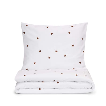 Poszewka Czekoladowe serduszka 40 x 40 cm