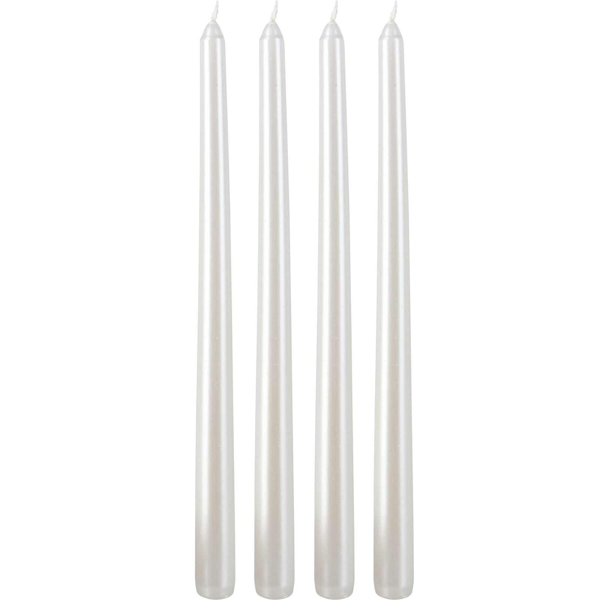 Metaliczne świece stołowe, 30 cm