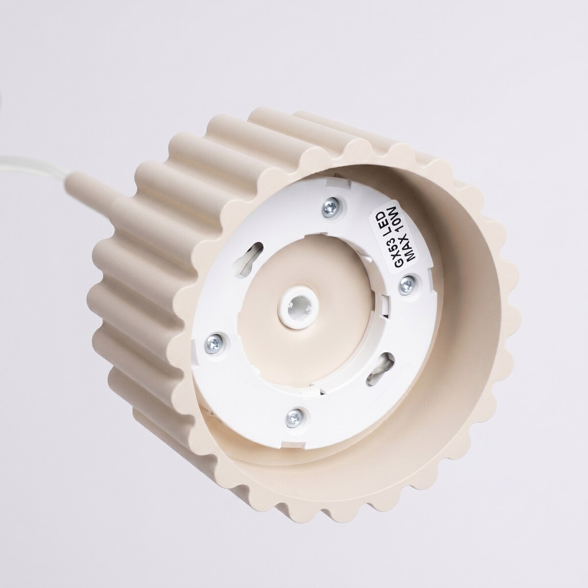 Lampa wisząca AURA 1 beżowa Gx53