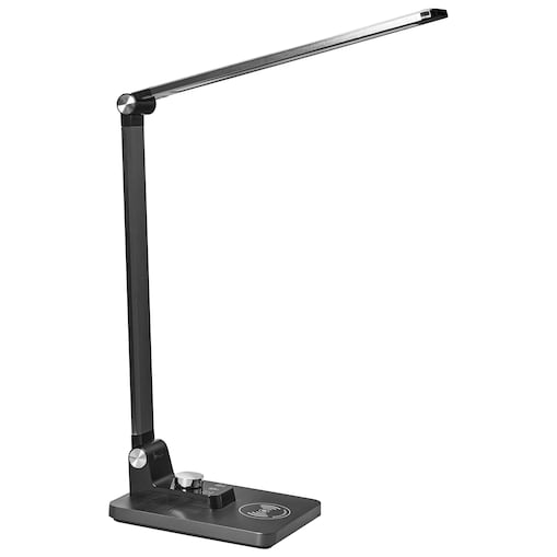Lampa biurkowa LED ENIF Z ładowarką indukcyjną Czarny