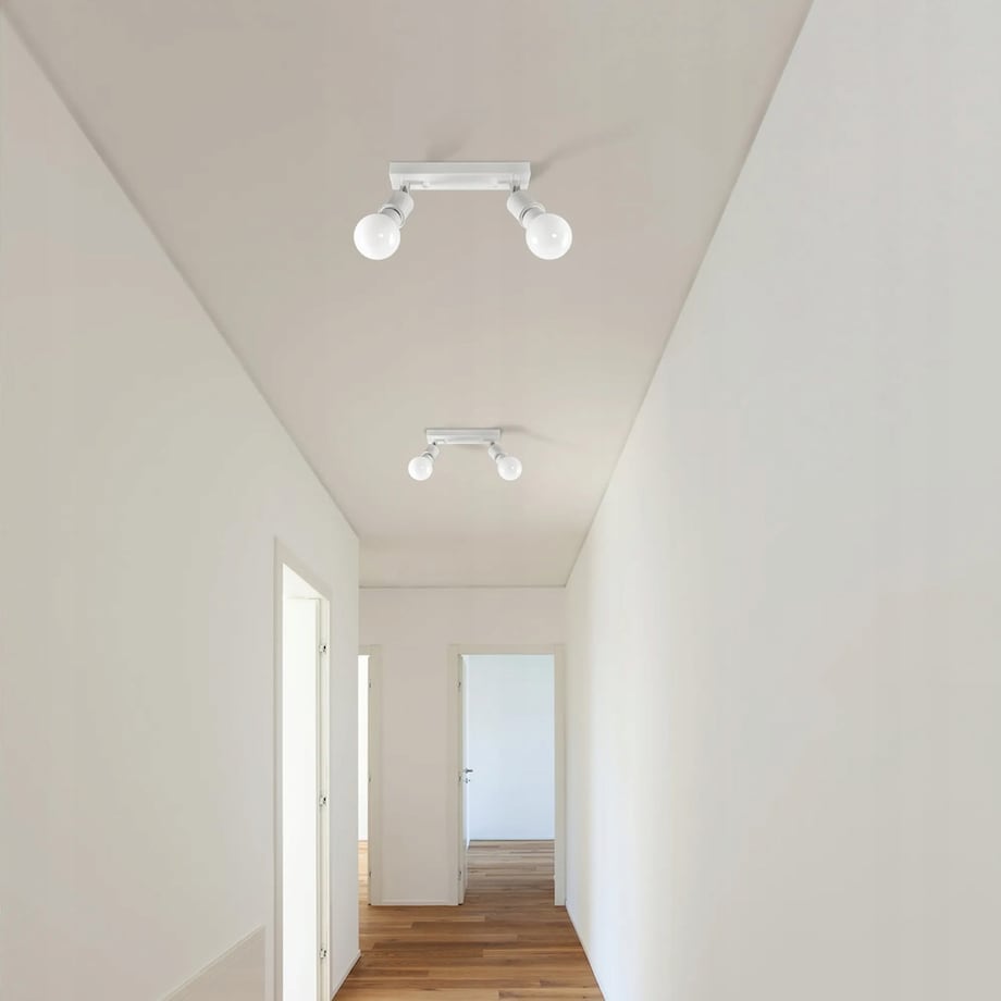 Lampa Sufitowa Plafon Reflektor Line White 2