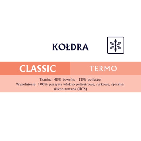 Kołdra zimowa 180x200 CLASSIC TERMO Senna Home Kremowa