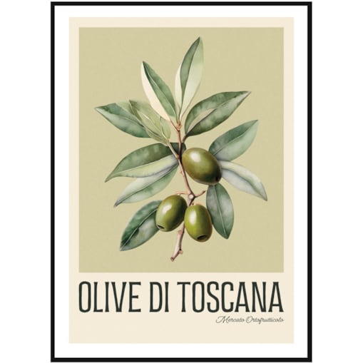 Poster Story, Plakat, Obraz - Toskańskie Oliwki, wymiary 60 x 84 cm