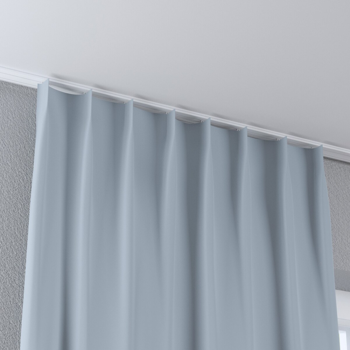 Zasłona na haczykach flex pojedynczych 130x245 gołębi szary