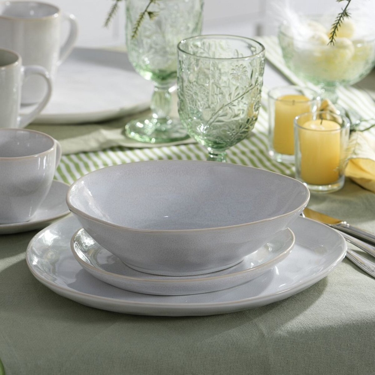 VILLA ITALIA Talerz płytki z kamionki 29 cm NORDEN