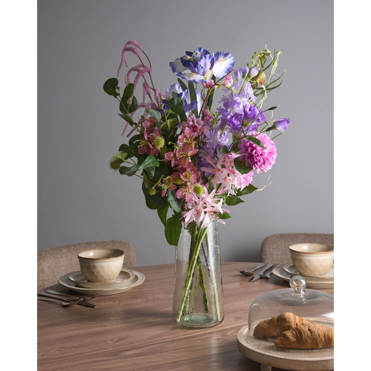 Bukiet sztucznych kwiatów ARGALO 80 cm Kolorowy